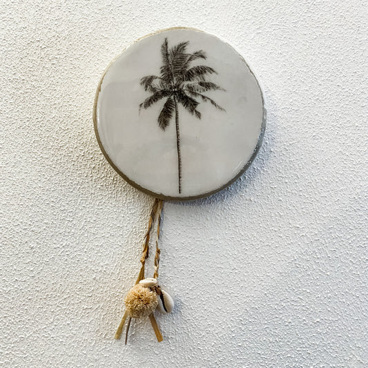 Palms - Medium Round Wall Tile