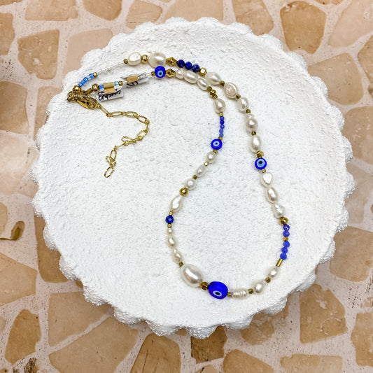 Mykonos Freshwater Pearl Necklace